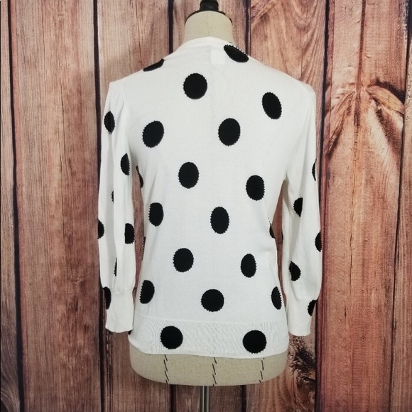 J crew Jackie cardigan polka dots - Picture 2 of 3